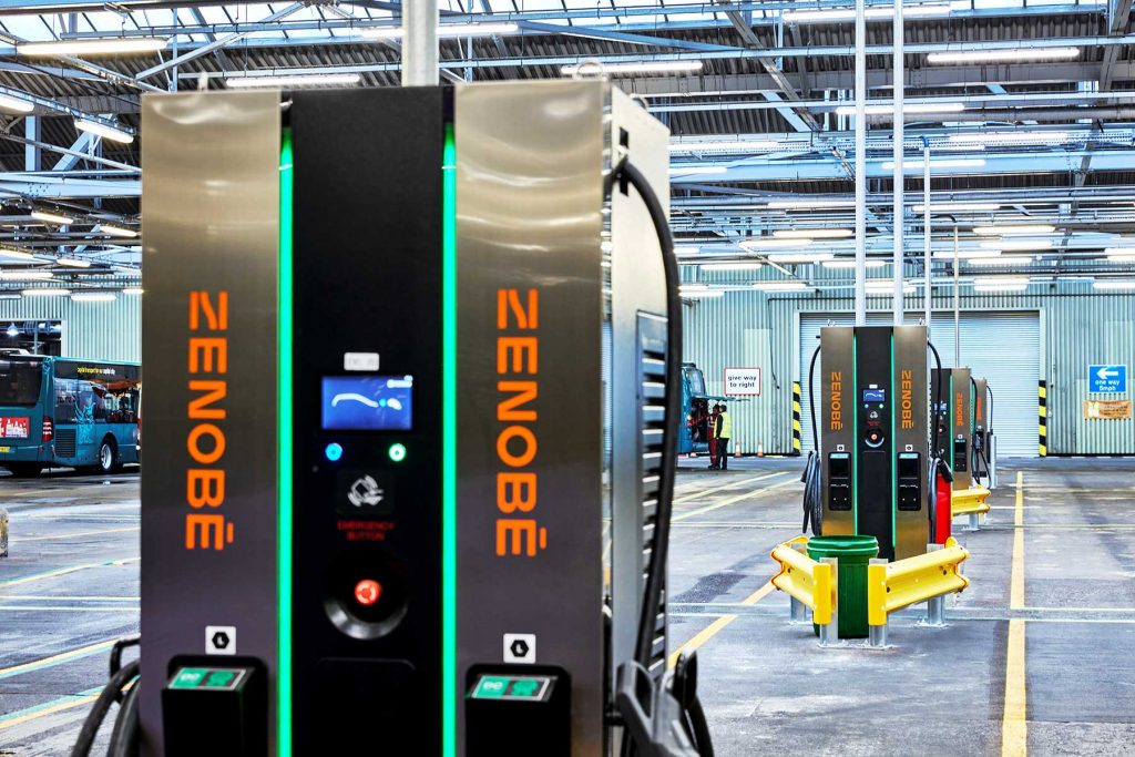 Zenobe designed and installed charging infrastructure at Cardiff bus depot
