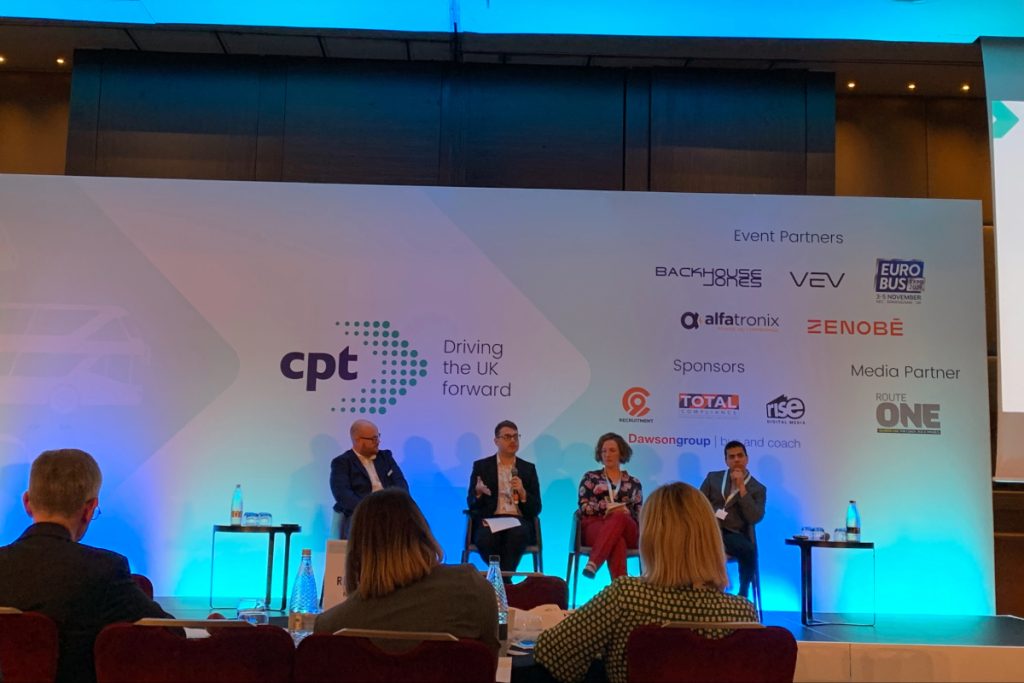 Four speakers on stage at CPT Conference